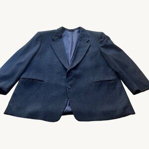 Givenchy Monsieur Mens Size XL Navy Blue Single Breasted 2 Button Blazer Jacket